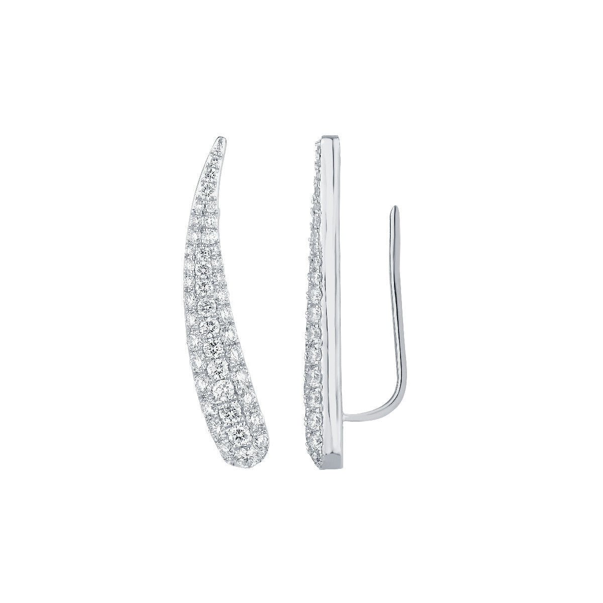 EarCuff Pavé Diamantes Oro Blanco