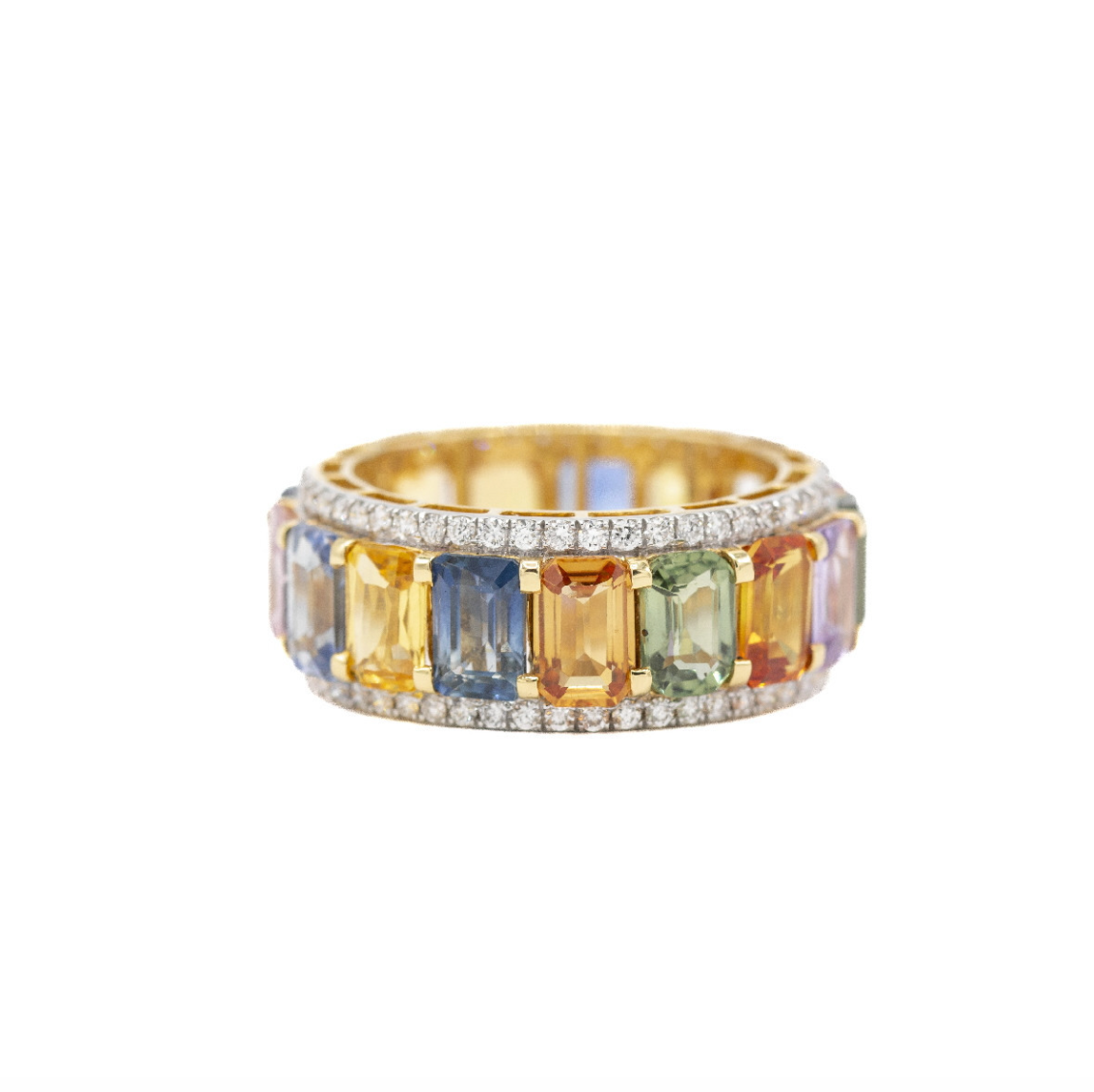 Anillo Multizafiros Rainbow