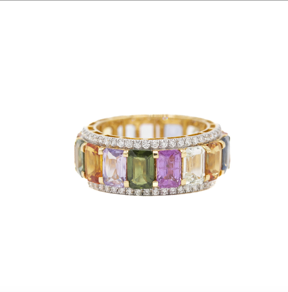 Anillo Multizafiros Rainbow